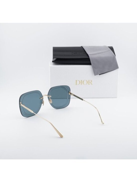 Dior ULTRADIOR SU B0B0 Square Sunglasses - Gold\\Blue main image 7